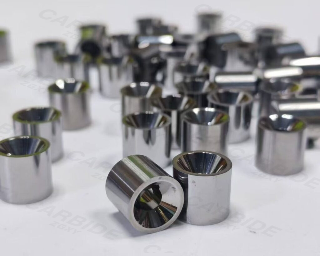 application of tungsten carbide nozzles